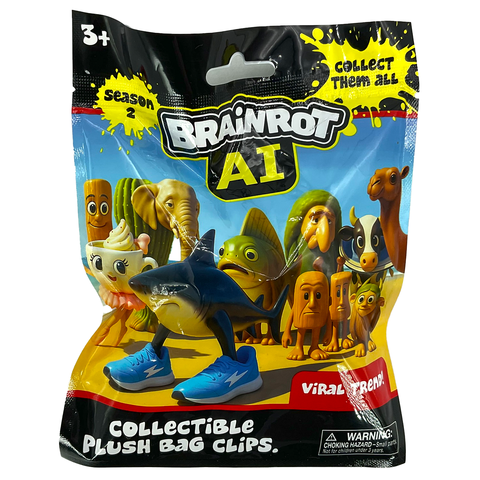 Brainrot 10cm Plush Character Hangers Blind Assortment