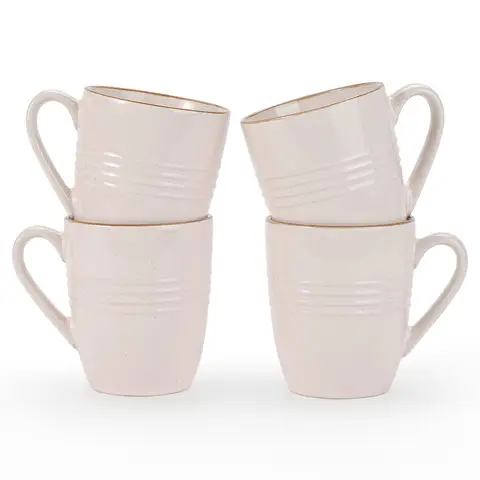 Richmount 4-Schraubgewinde Sesamglasur-Becher - Hellrosa