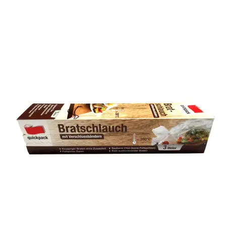 Quickpack Bratfolien- Schlauch 30cm 3 m