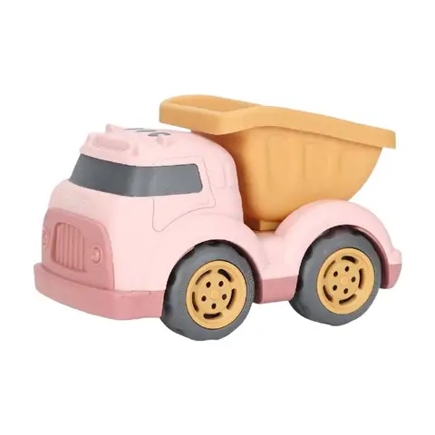 Little Dutch Vuilniswagen - Roze, 17 cm