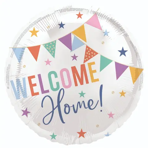 Unique Party Welcome Home Foil Balloon, 45cm