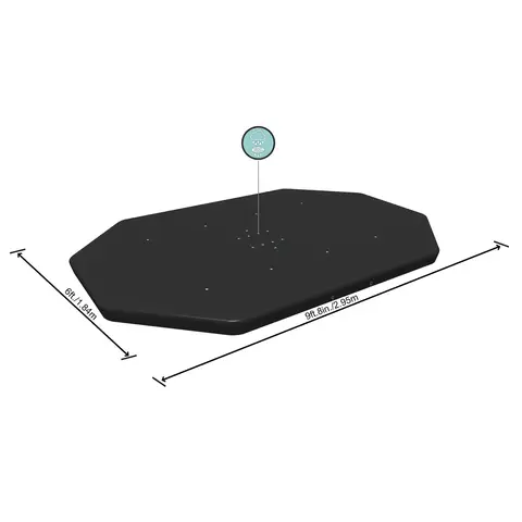 Bestway®  10'x 6'7"/3.05m x 2.00m Oval Pool Cover