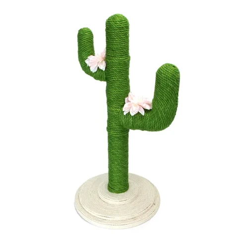 NOBLEZA Kaktus-Kratzbaum grün D40xH80cm 1 Stück für Katzen