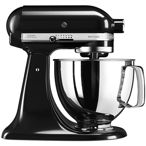 KITCHENAID 5KSM125EOB Robot pâtissier artisan 300 W de 4.8L - Noir onyx
