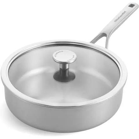 KitchenAid Multiply Skillet 24cm/3.1L with Lid Uncoated