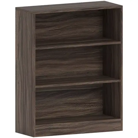 Vida Designs Bookcase Cambridge 3 Shelves Walnut