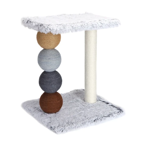 Vierfarbiger quadratischer Perlen-Katzenbaum