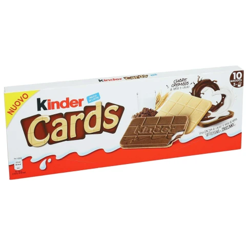 Kinder Cards Kekswaffel mit Milch und Kakao 128 g
