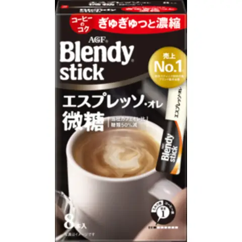 AGF Blendy Stick Espresso au Lait Minder Suiker 8 stuks