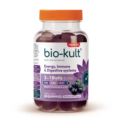 Bio-Kult Teens Daily Wellness Support Gummies Blackcurrant Flavour - 30 Gummies