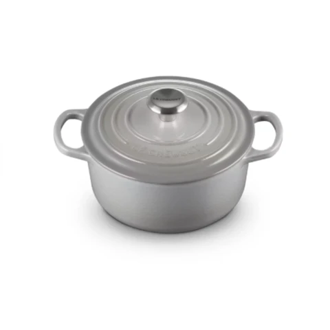 Le Creuset Signature runder Bräter 18 cm Perlgrau