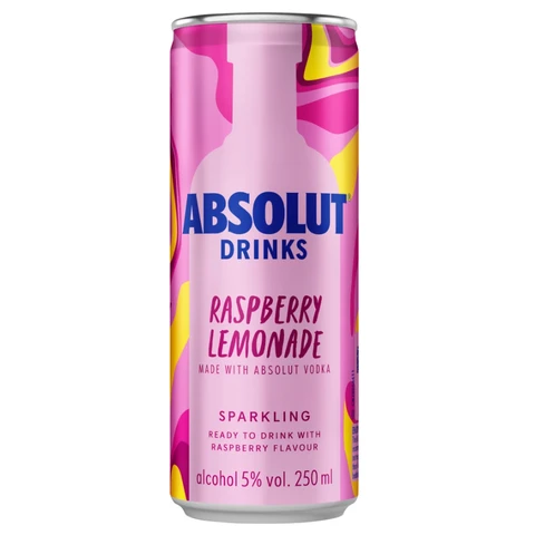Absolut Vodka Mix RTD Raspberry Lemon 250 ML