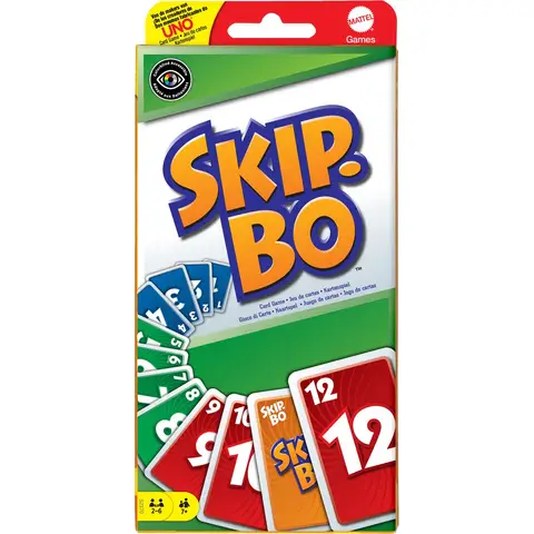 Mattel Skip-Bo kaartspel - 162 kaarten, 2-6 spelers