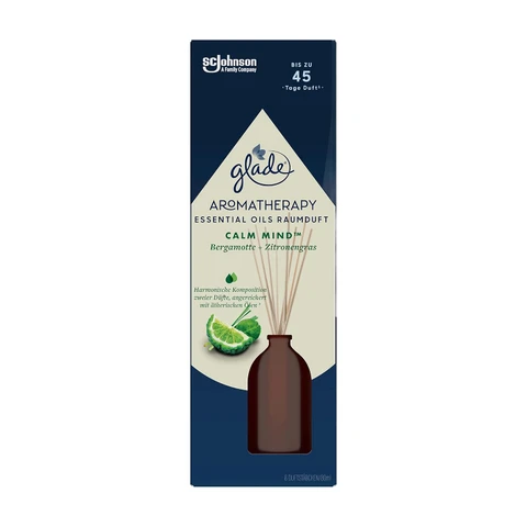 Glade Aromatherapie Ätherische Öle Raumduft Ruhe für den Geist 1 Flasche 8 Duftspieße