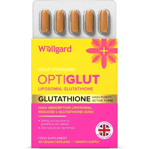 Wellgard Optiglut 2000¬µg Liposomal Glutathione GSH - 30 Vegan Supplement