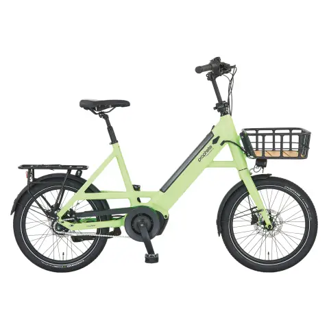 Prophete URBANICER 3.0 Urban Kompakt E-Bike 20 Zoll - AEG 250W Mittelmotor, 110 km Reichweite, Shimano 7-Gang, Hydraulische Scheibenbremsen, LED-Beleuchtung, Integrierter Li-Ionen-Akku