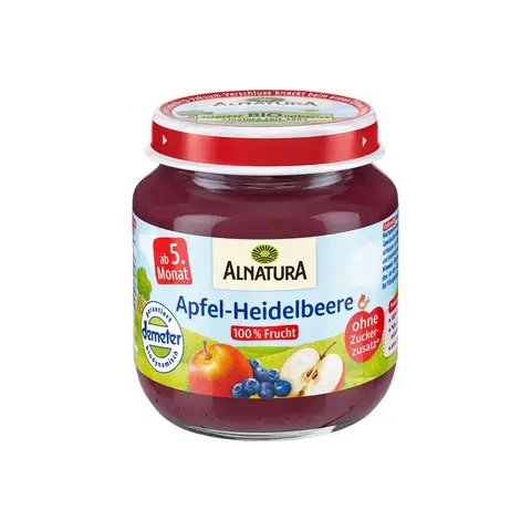 Alnatura Organic Apple-Blueberry (from 5 months) 125 g