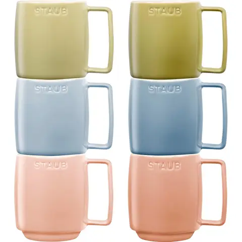 StaubTazze Mix Farben M Set 6 Stück