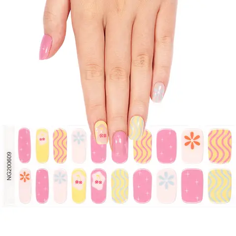 MeoMagic 14-296 Autocollants gels pour ongles - 20 pièces