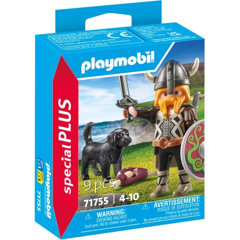PLAYMOBIL 71755 Wikinger mit Wachhund