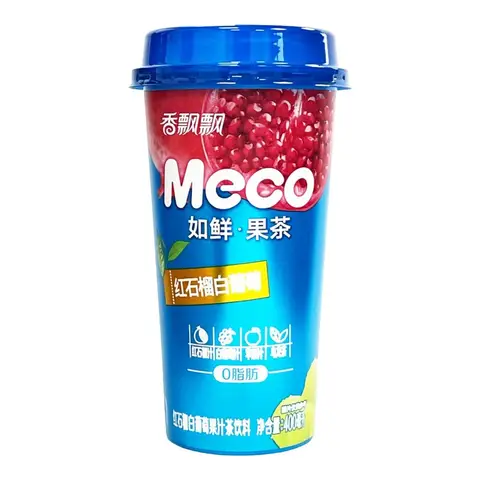 Xiang Piao Piao Meco Juice Tea Pomegranate & White Grape Flavor 400ml
