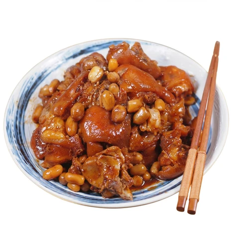 Zhen Wei Xiang Pieds de porc aux cacahuètes et petits pois - 400 g