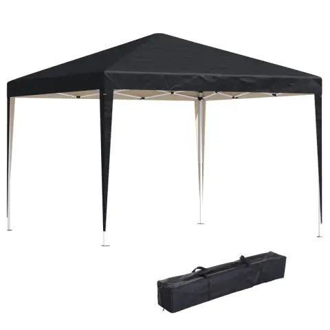 Outsunny 3x3m Black Pop Up Gazebo