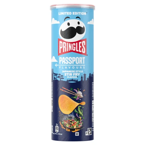 Pringles 165g Passport Japanese Style Stir Fry Japanese Stir Fry Flavour