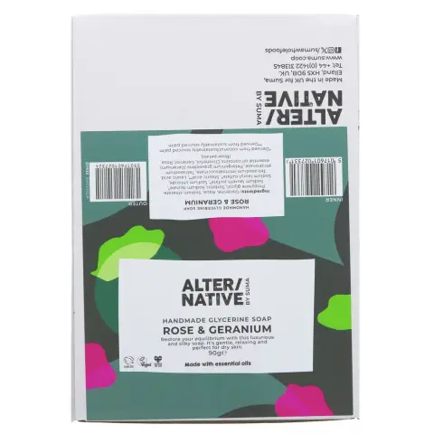 Alter/native By Suma Glycerine Soap - Rose&Geranium