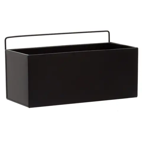 Asher Wall Plant Box Black