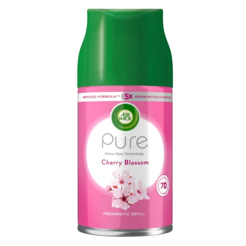 Air Wick Pure Cherry Blossom Freshmatic Autospray refill 250ml Lasts for up to 70 days