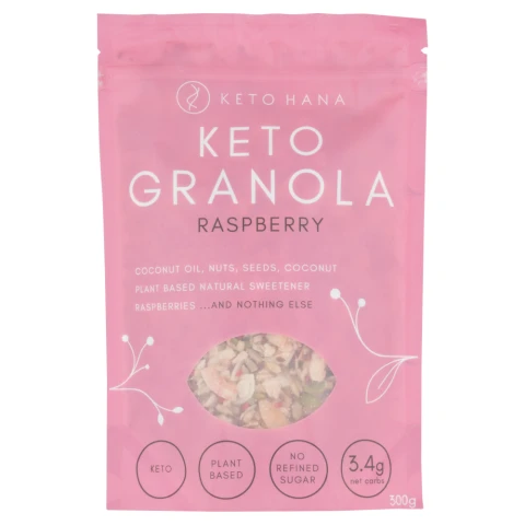 Keto Hana Raspberry Keto Granola 300g