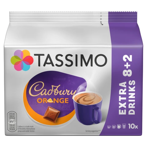 Tassimo Cadbury Orange Hot Chocolate 10 Pods 241g