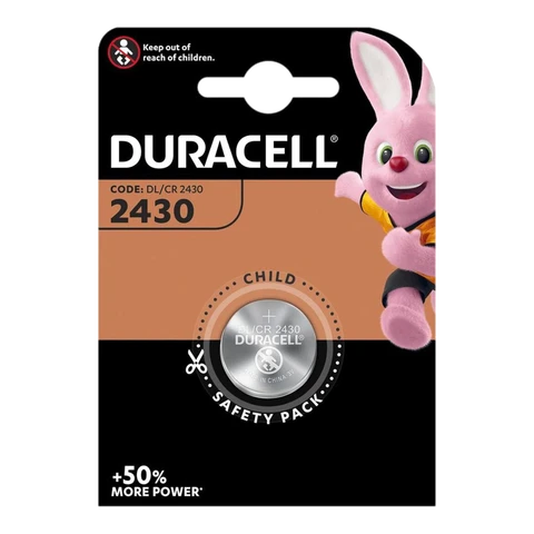 Duracell CR2430 3V Lithium Coin Battery - 1 Pack