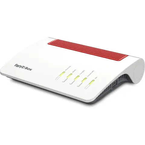 FRITZ!Box 7590 AX (Wi-Fi-6-DSL-Router mit 2.400 Mbit/s (5 GHz) & 1.200 Mbit/s (2,4 GHz), bis zu 300 Mbit/s mit VDSL Supervectoring 35b, WLAN Mesh, DECT-Basis, Deutsche Version)
