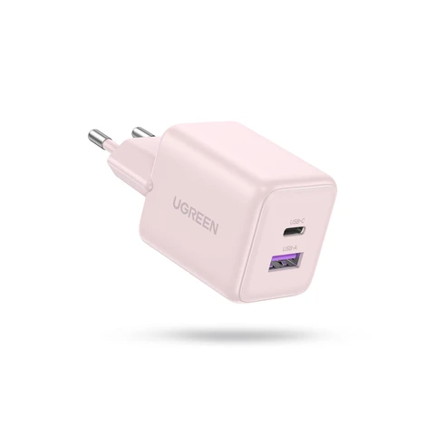 UGREEN 30W GaN Fast Charger 1C1A, Supports iphone17/16/15, Google Pixel 4, Samsung Galaxy S20, Huawei P30, and more