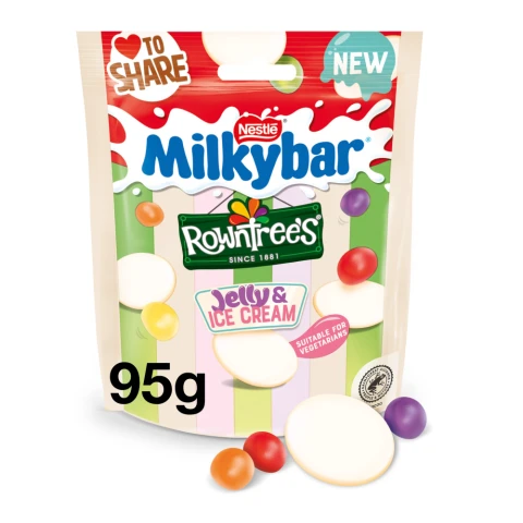 Milkybar Buttons Jelly Ice Cream Pouch 95G