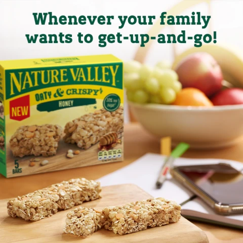 Nature Valley Cereal Bars Oaty & Crispy Honey 5 x 23G