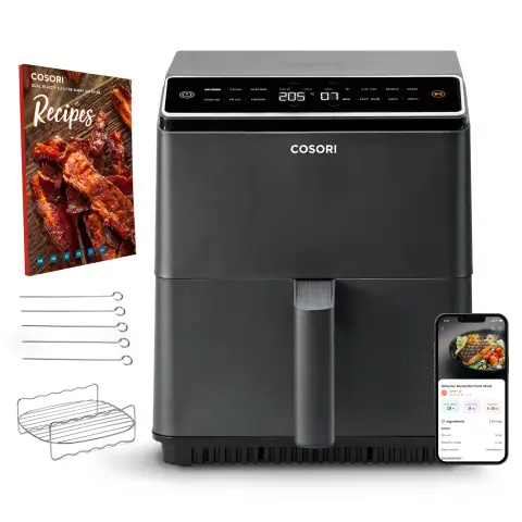 COSORI Dual Blaze™ 6.4-Litre Smart Air Fryer CAF-P584S-KUKR Dark Gray 240V