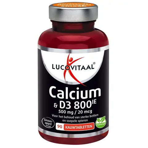 Lucovitaal Calcium 500mg + D3 20mcg 90 kauwtabletten