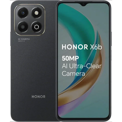 Honor X6b Smartphone 4 GB + 128 GB Schwarz 4G Dual-SIM X6b