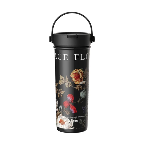 GOOM Art Life Series Tumbler (Fleur Noir) 600mL