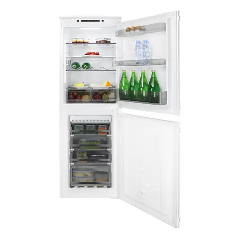CDA FW925 Frost Free Integrated Fridge Freezer, Sliding Hinge, 50/50, E Rated