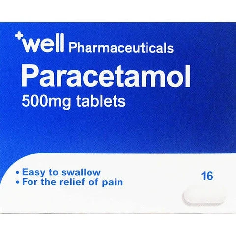 Well Paracetamol Pain Relief Caplets 500mg - 16 taplets