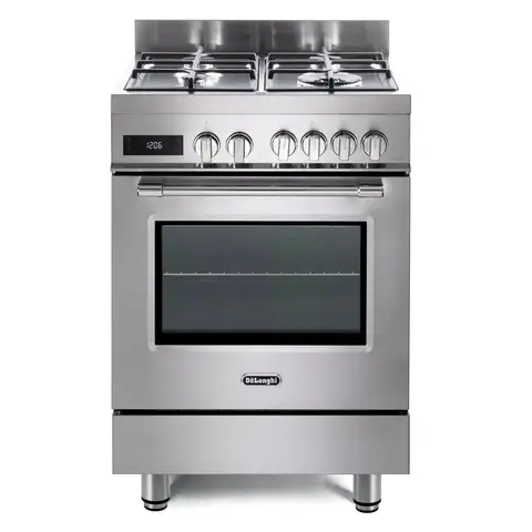 DeLonghi DSC 626MF-1 60cm Dual Fuel Single Oven Cooker, Stainless Steel, A Rated