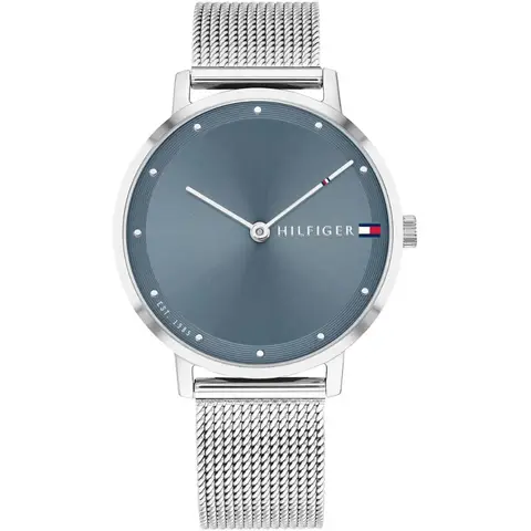 Tommy Hilfiger Silver Plated Two-Hand Quartz Movement Watch