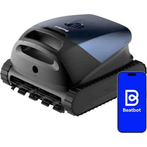 [Nouvel Arrivage !] Beatbot Sora 10 Robot piscine sans fil — Fond/parois/ligne d'eau/plages immergées, puissance d'asp. 25 700 LPH, stationnement intelligent à la ligne d'eau, capacité du filtre 5L, 300 min, Bleu Profond