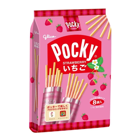 Glico Pocky Erdbeere 8 Beutel 93,6 g