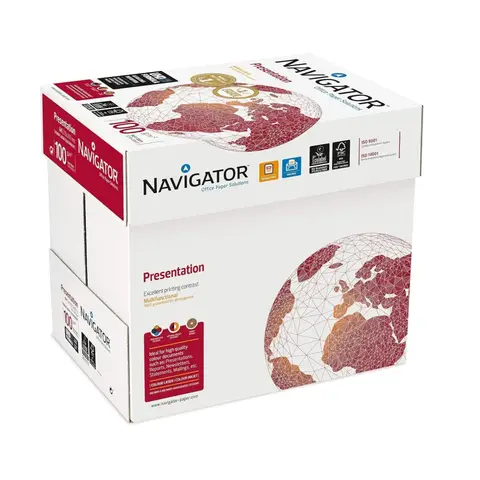 Navigator A4 Presentation Paper White 100gsm Box of 5 Reams