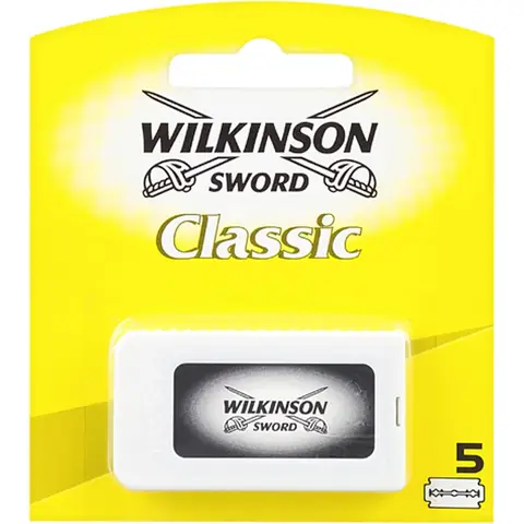 WILKINSON SWORD - Lames Classiques Double Tranchant - Lot de 5 lames